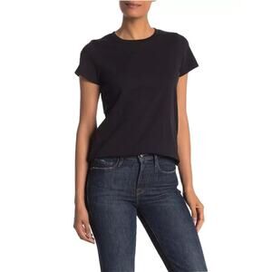 Madewell Womens Vintage T-Shirt Black Short Sleeve 100% Cotton XXS NWOT